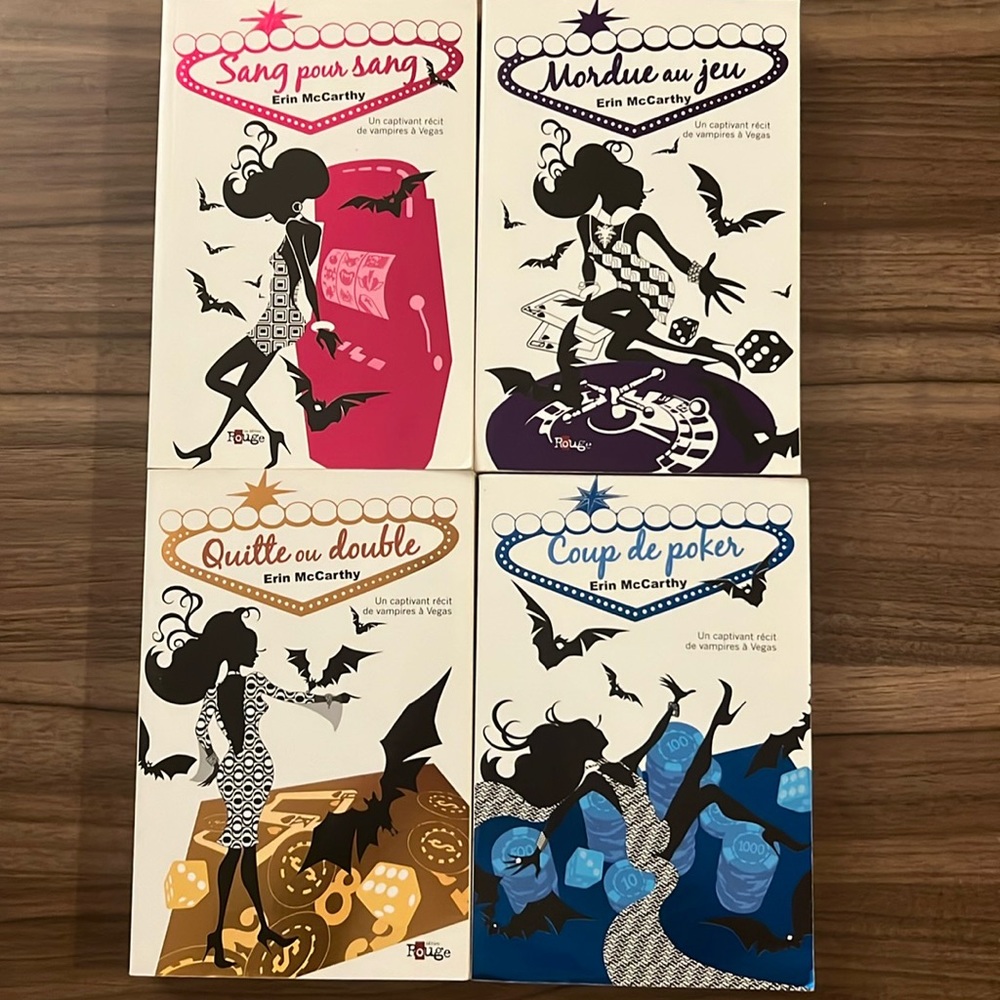 Série Vampire à Vegas (1-4), livres en français, books in french